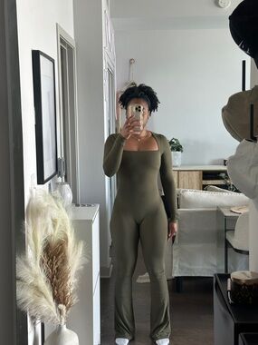Olive Long Sleeve Jumpsuit